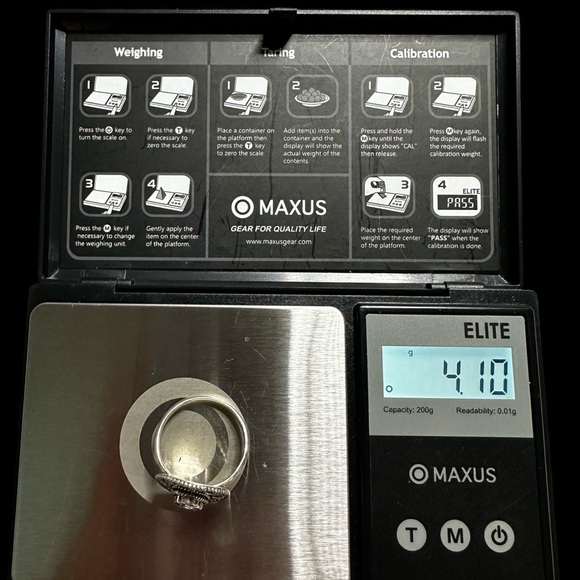 Amethyst Sterling Silver Ring Size 8.5 - Picture 12 of 14